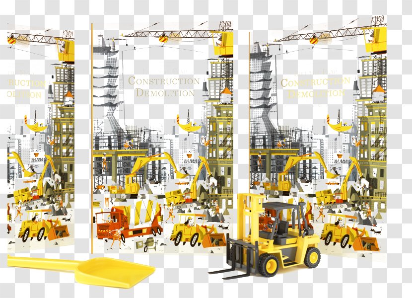 Excavator Crane Demolition - Bulldozer Transparent PNG