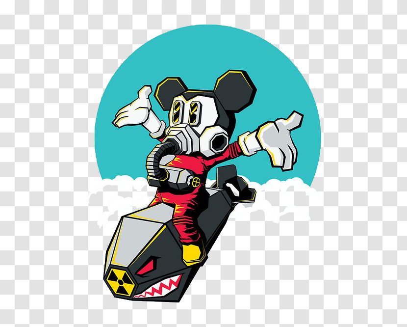 Mickey Mouse Graphic Design Illustration - Artificial Intelligence - Robot Transparent PNG