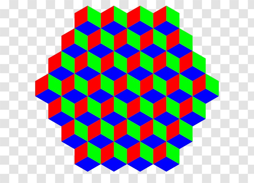 Hexagon Shape Cube Pattern Blocks Three-dimensional Space - Hexagonal Tiling - Stair Transparent PNG