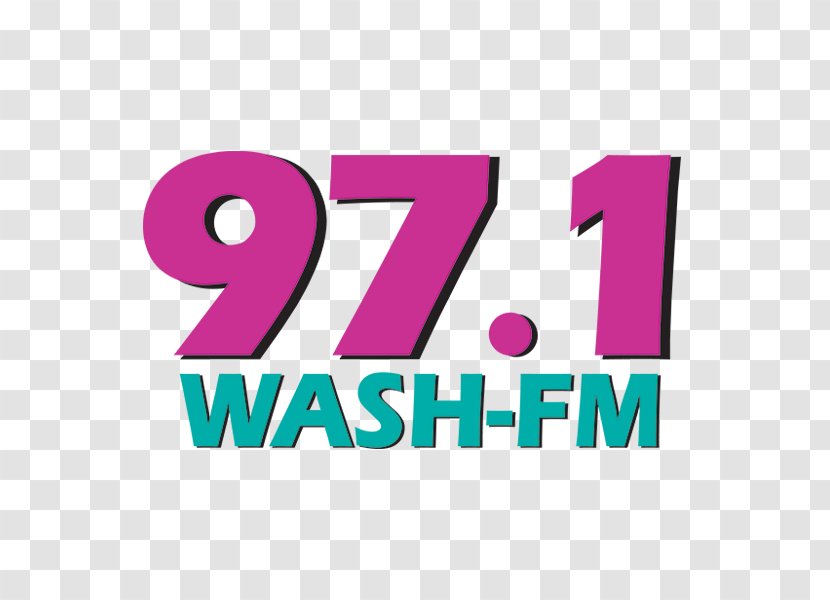 WASH-FM Washington Logo FM Broadcasting Variety 80s - Purple - Cherry Blossom Festival Transparent PNG