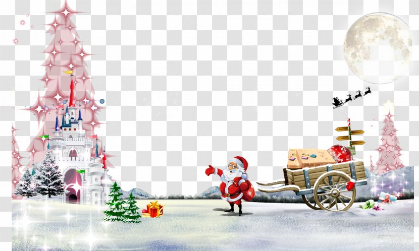 Christmas Tree Santa Claus - Fictional Character - Creative Transparent PNG