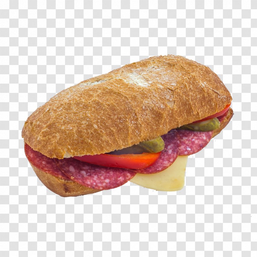 Bun Breakfast Sandwich Ham And Cheese Cheeseburger Muffuletta - Pan Bagnat Transparent PNG