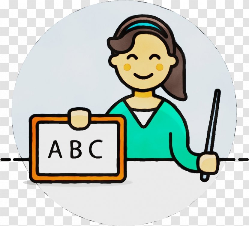 Teacher Background - Cartoon Female Transparent PNG