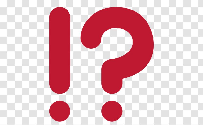 Question Mark Exclamation Emoji Information - Point Interrogation Transparent PNG