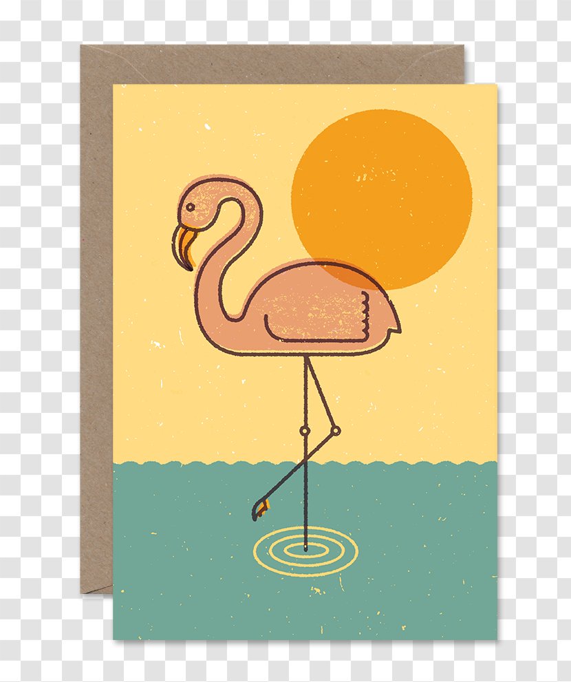 Cartoon Beak Font - Water Bird - Flamingo Love Transparent PNG