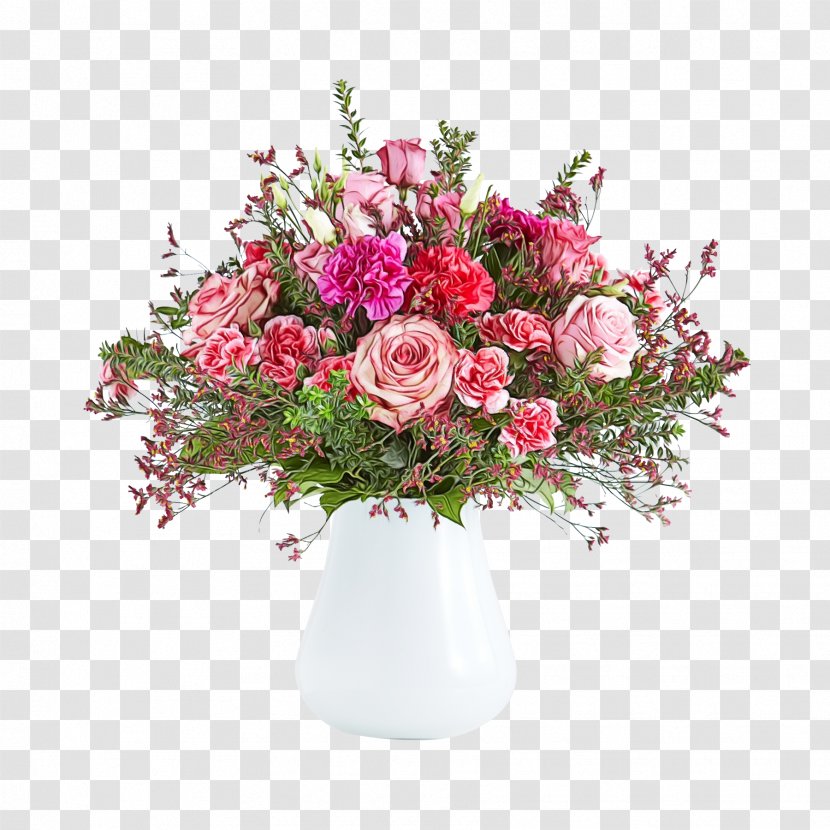 Pink Flower Cartoon - Interflora - Peony Hydrangea Transparent PNG