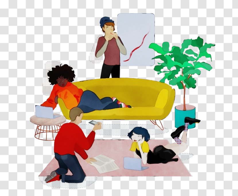 Cartoon Clip Art Play Fun Furniture - Paint - Leisure Sharing Transparent PNG