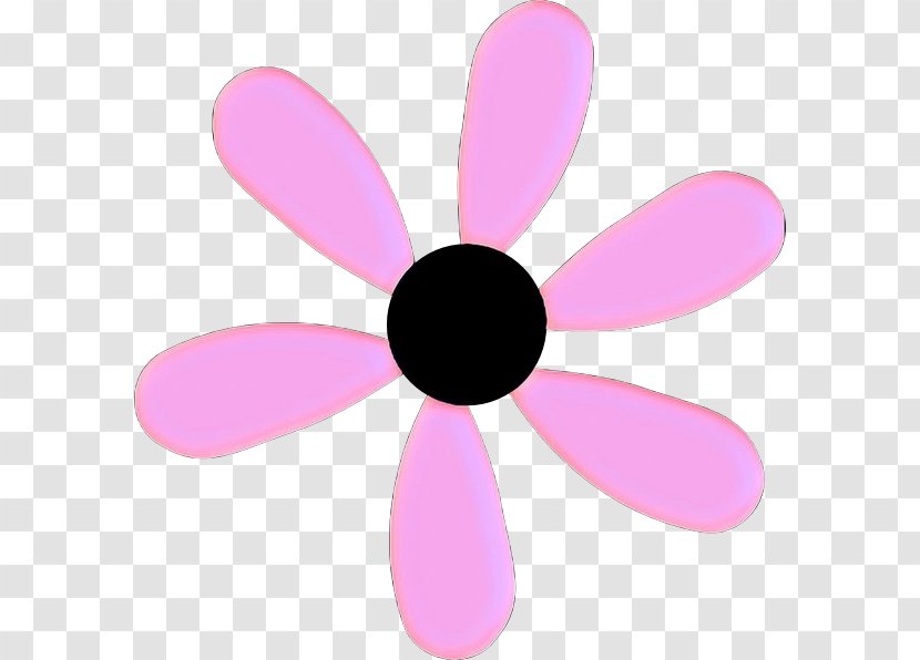 Pink Flower Cartoon - Sticker Magenta Transparent PNG