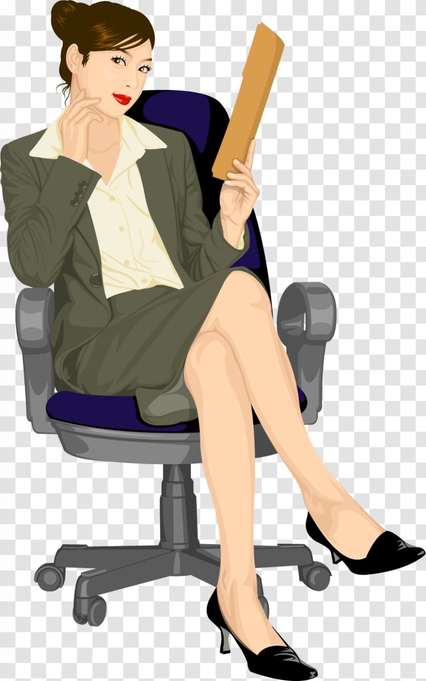 Computer File - Heart - Painted Lady Boss Chair Transparent PNG