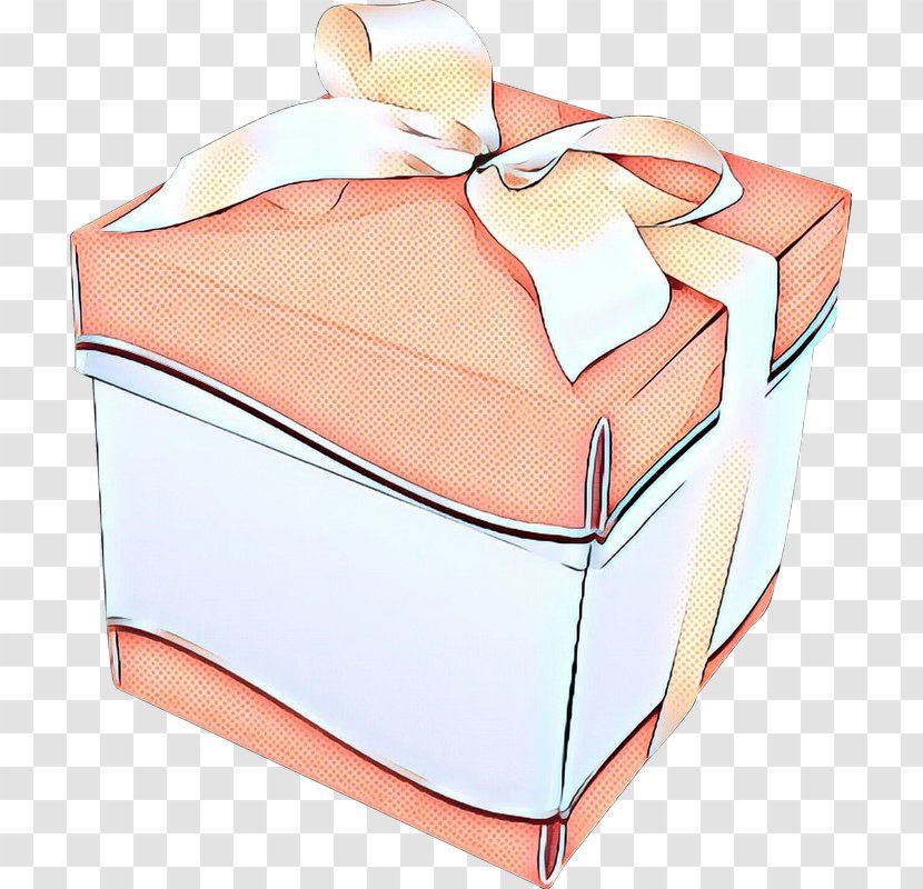 Retro Background - Peach - Package Delivery Present Transparent PNG