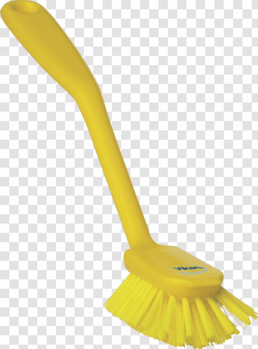 Vikan Dish Brush Bristle Yellow Cleaning - Kitchen Transparent PNG