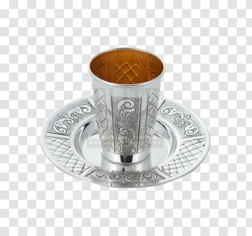 Sterling Silver Kiddush Coffee Cup Transparent PNG