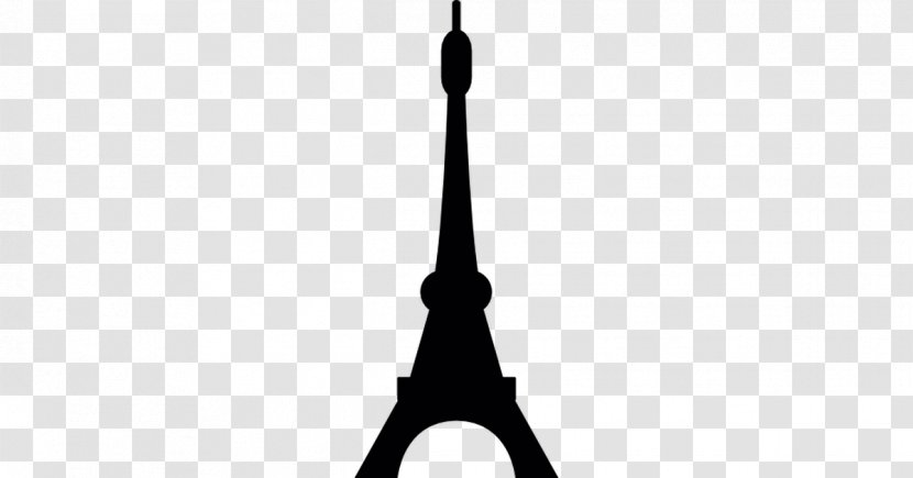 Eiffel Tower - Black And White Transparent PNG