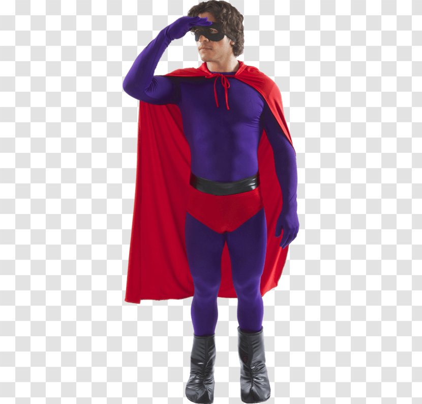 Costume Red Superhero Purple Blue - Flower Transparent PNG