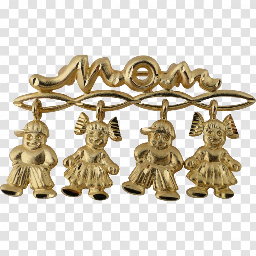 Colored Gold Brass Mother Pin - Polishing Transparent PNG