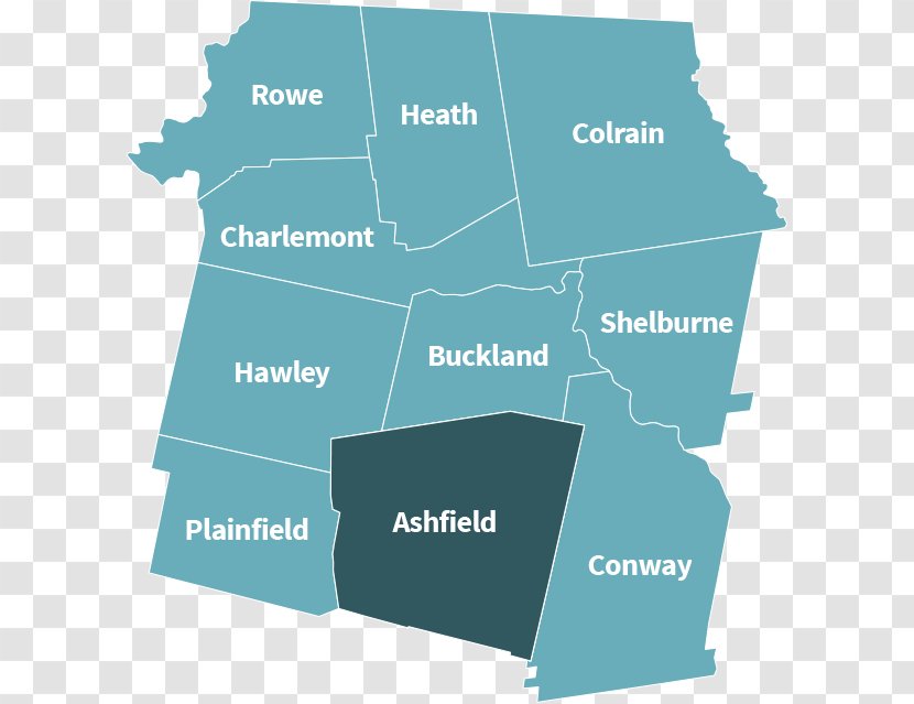 Shelburne Falls Hawley Plainfield Conway Ashfield - Map Transparent PNG