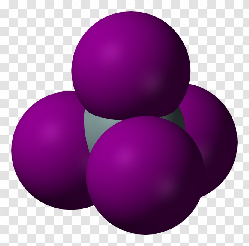 Titanium Tetraiodide Silicon Tetrachloride - Purple - Molecule Transparent PNG