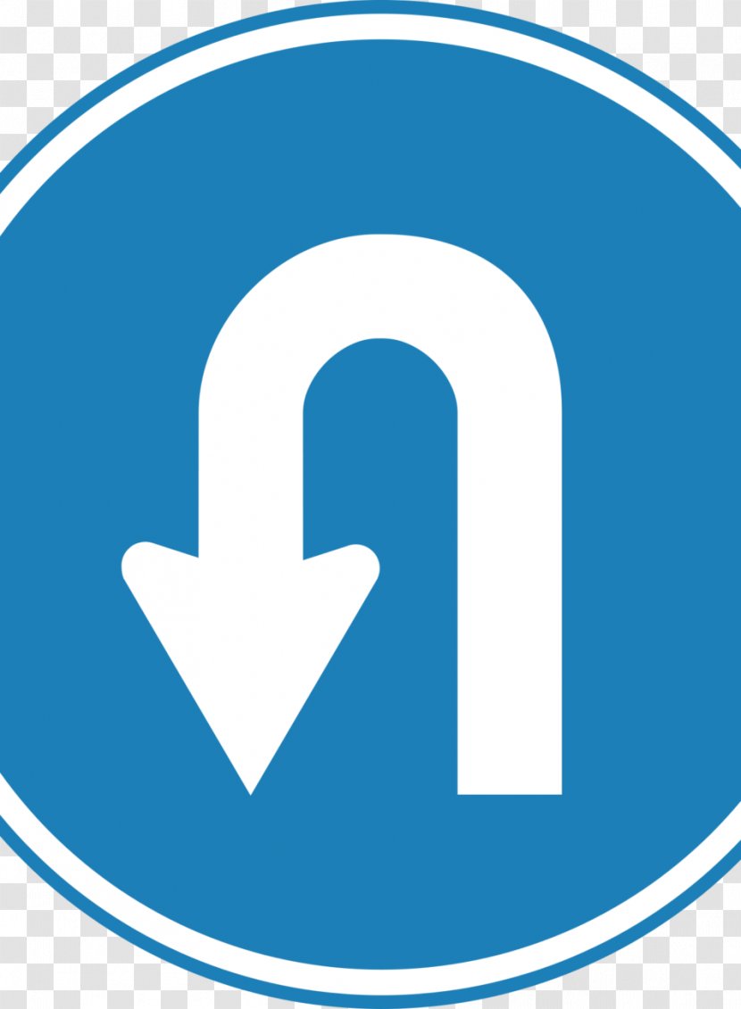 Road U-turn Clip Art - Symbol - Traffic Sign U Turn Transparent PNG