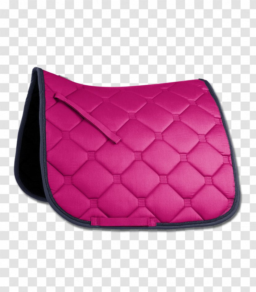 Horse Saddle Blanket Blue Equestrian - Pink Transparent PNG