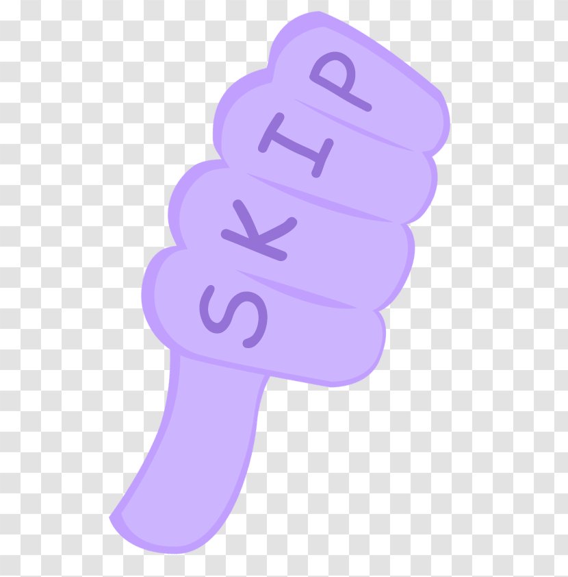 Finger Font - Violet - Design Transparent PNG