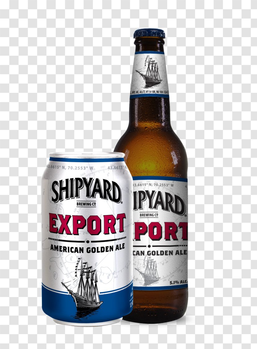 Ale Beer Bottle Shipyard Brewing Co Lager - Alcoholic Beverage Transparent PNG