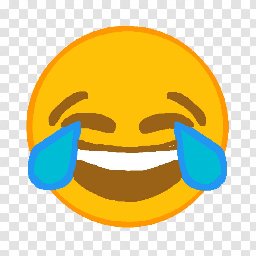 Smiley Face With Tears Of Joy Emoji - Crying Transparent PNG