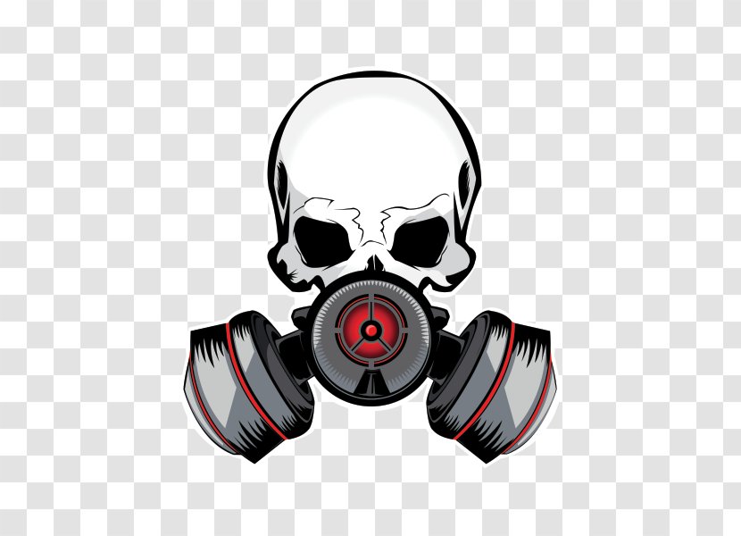 Decal Gas Mask Sticker Skull - Headset Transparent PNG