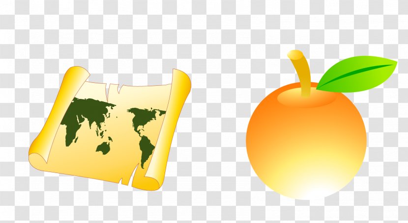 Text Yellow Clip Art - Fruit - Vector Map Transparent PNG