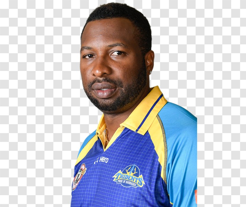 Kieron Pollard Caribbean Premier League Barbados Tridents Cricketer - T Shirt - Cricket Transparent PNG