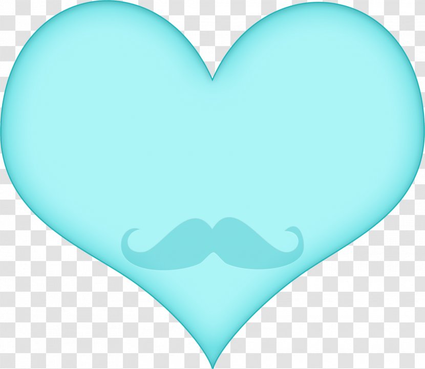 Aqua Heart Turquoise Blue Teal - Love Cloud Transparent PNG