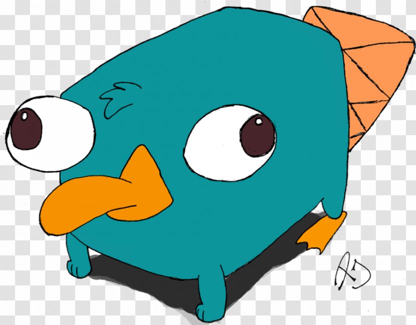 Perry The Platypus Phineas Flynn Clip Art - Vertebrate - Cute Pictures Of Platypuses Transparent PNG