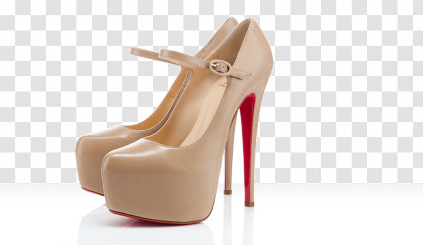 Mary Jane Yves Saint Laurent High-heeled Footwear Court Shoe Fashion - Beige - Louboutin Transparent PNG