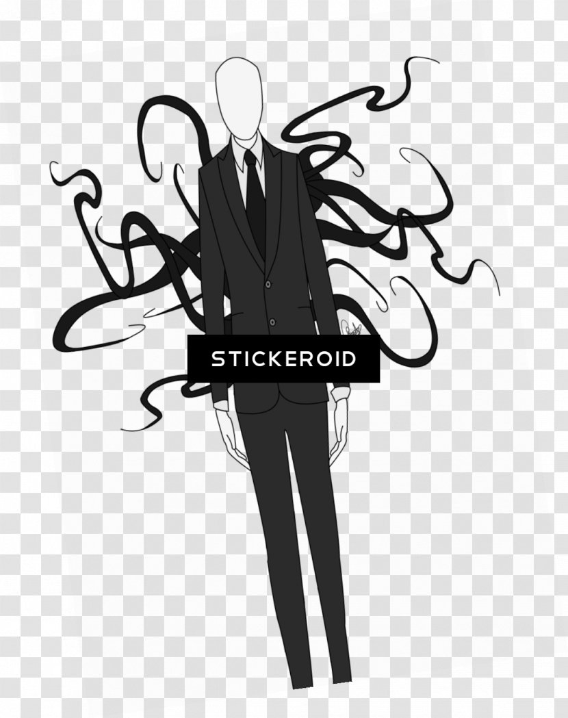 Slenderman Slender: The Eight Pages Arrival Clip Art Drawing - Logo Transparent PNG