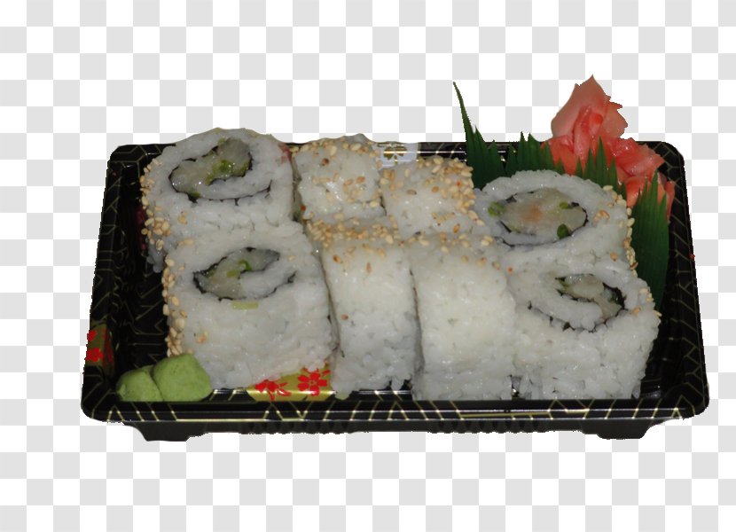 California Roll Sashimi Gimbap Bento Ekiben - Japanese Cuisine - Sushi Transparent PNG