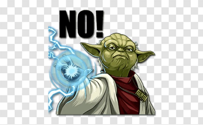 Yoda Star Wars Sticker Telegram Emoji - The Last Jedi - Film Transparent PNG