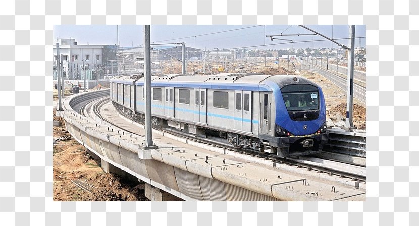 Rapid Transit Chennai Metro Rail Transport Train Mumbai Transparent PNG