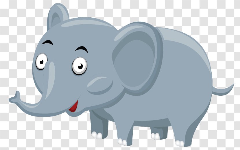 Indian Elephant African Drawing Tiger - Fictional Character Transparent PNG