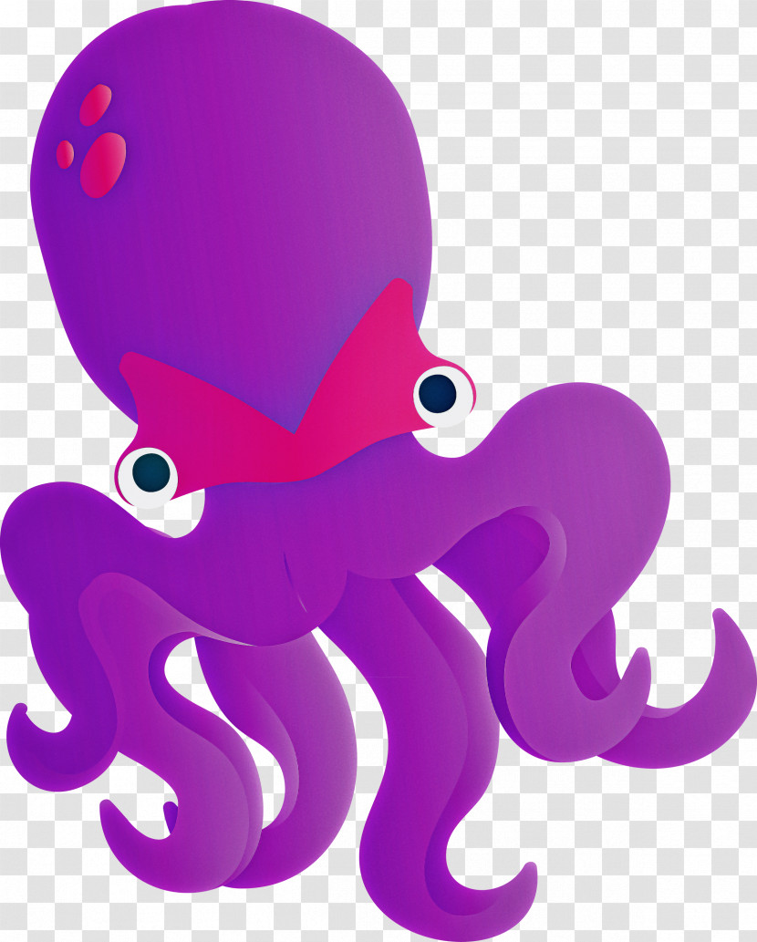 Octopus Giant Pacific Octopus Purple Octopus Violet Transparent PNG