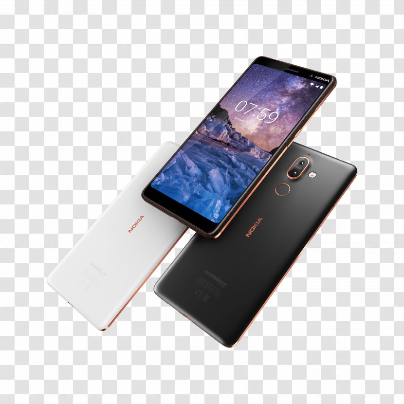 Nokia 7 6 (2018) 8 Mobile World Congress - Qualcomm Snapdragon - Smartphone Transparent PNG