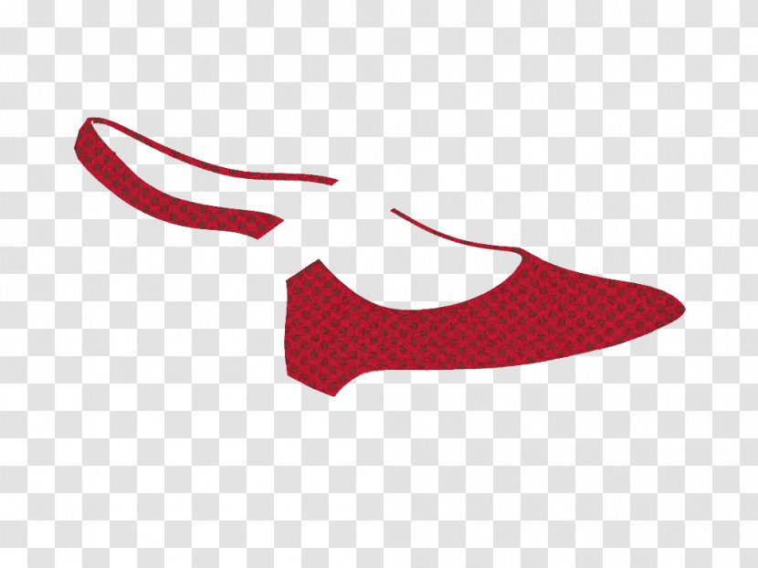 Product Design Line Font - M Group - Ruby Red Shoes For Women Transparent PNG