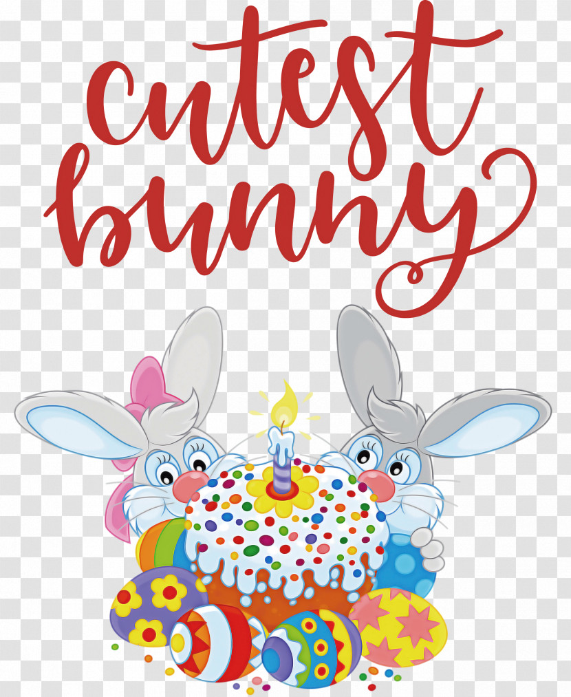 Cutest Bunny Happy Easter Easter Day Transparent PNG