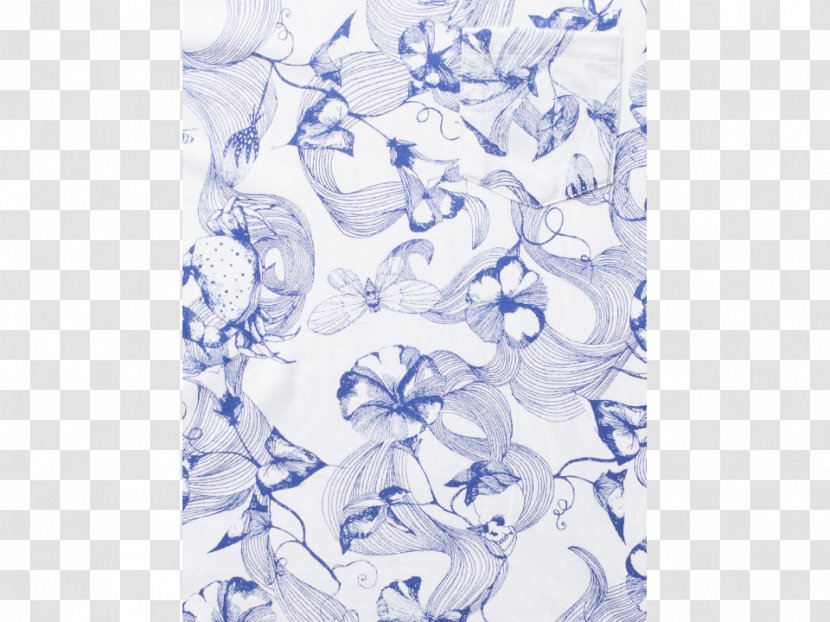 Textile Blue And White Pottery Porcelain - Flora Fauna Merryweather Transparent PNG