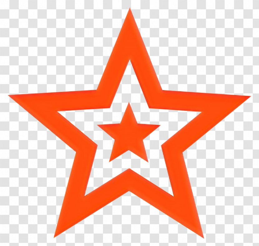 Orange - Star Symbol Transparent PNG