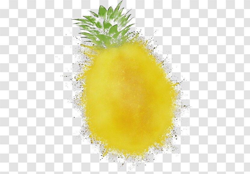Pineapple - Watercolor - Ananas Fruit Transparent PNG