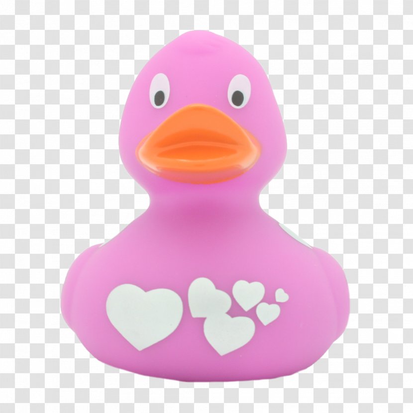 Rubber Duck Pink-headed Toy - Water Bird - Jemima Puddle Transparent PNG