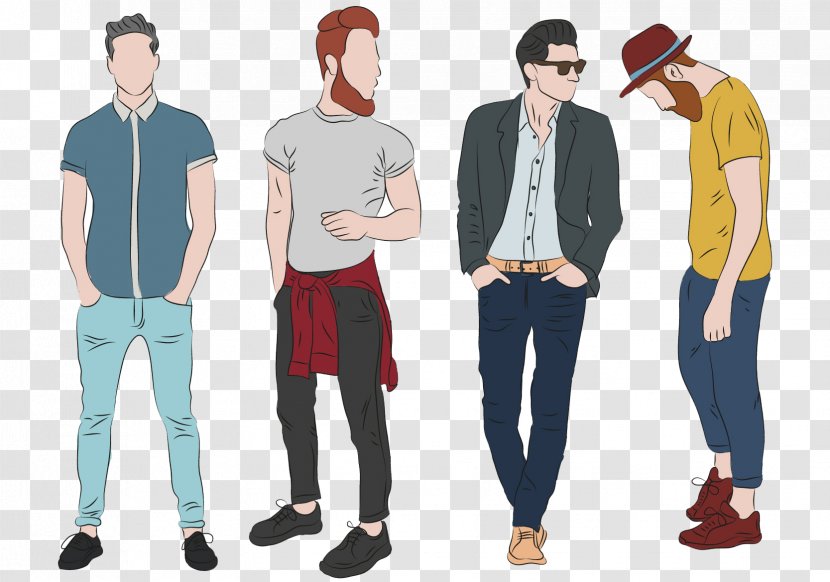 Fashion Design Illustration Clothing - Jeans - Men Formal Transparent PNG