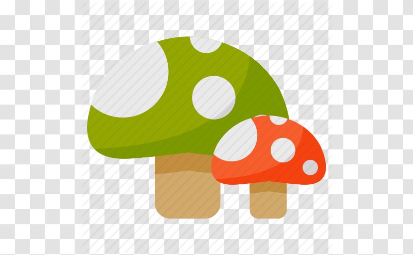 Flat Design Cartoon Illustration - Food - Mushrooms Transparent PNG