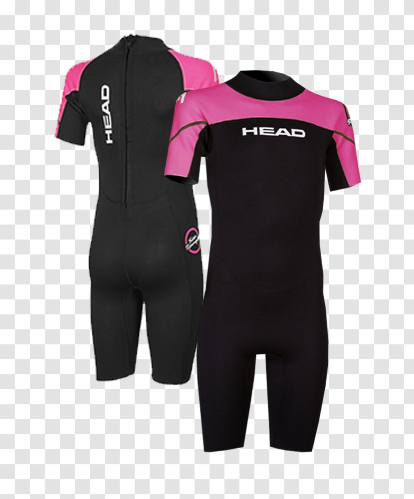 Wetsuit Triathlon Sleeve Boyshorts Child - Pink Ranger Transparent PNG