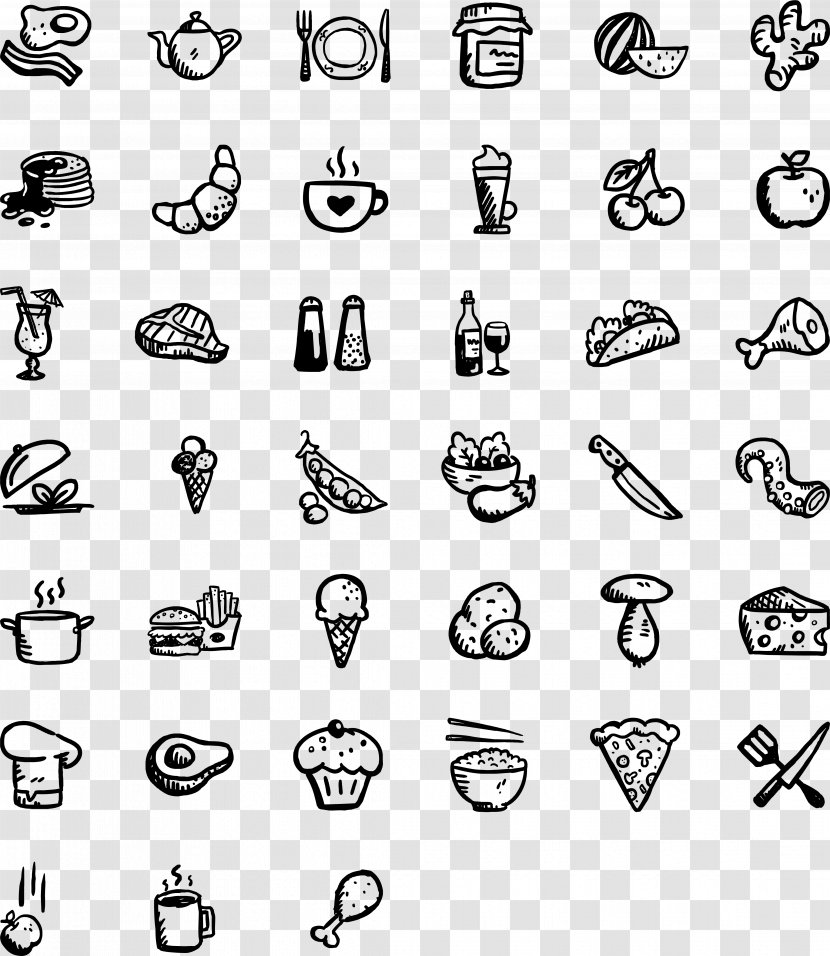 Fast Food Restaurant Icon Design - Number - Random Icons Transparent PNG