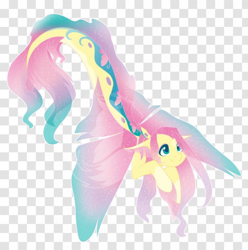 Fluttershy Pony Pinkie Pie Horse Twilight Sparkle - Organism - Fishtail Transparent PNG
